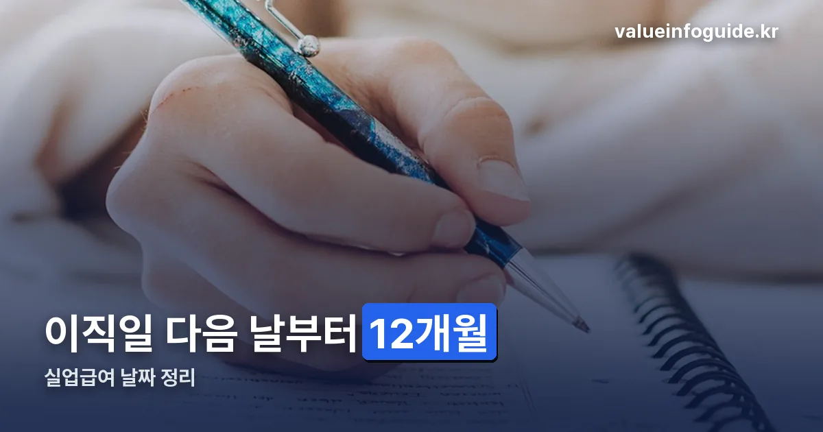 실업급여 날짜 계산기 정리 썸네일
