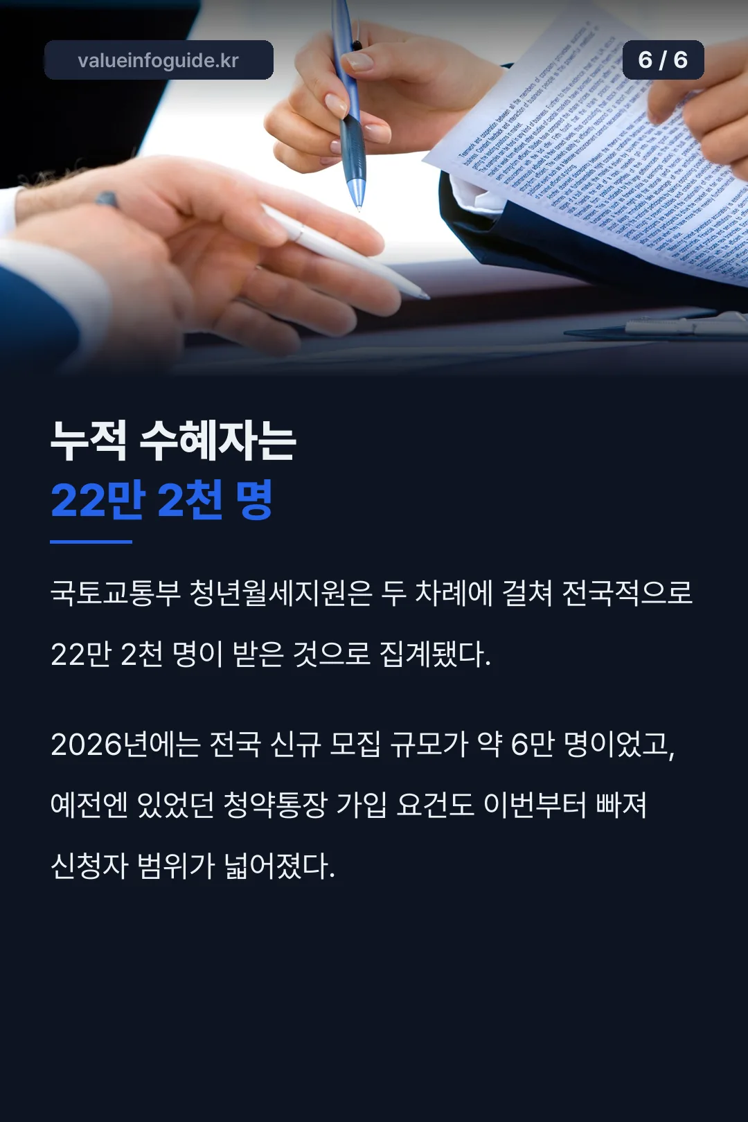 누적 수혜자 22만2천명