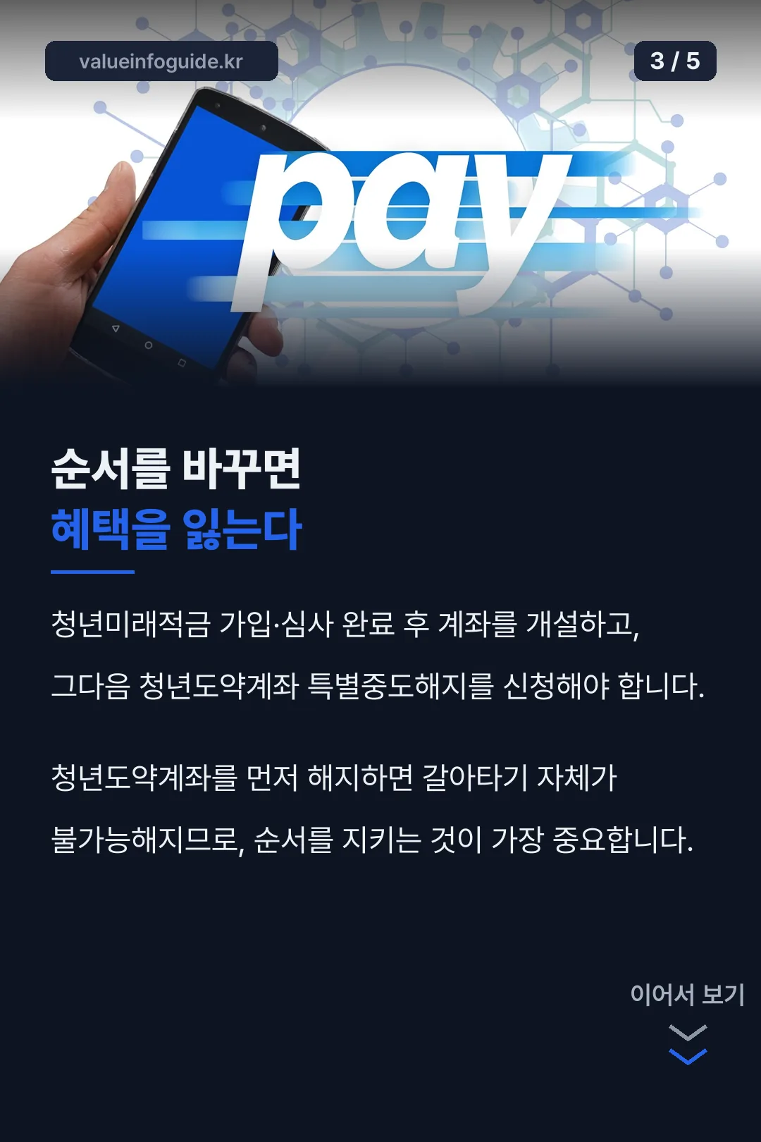 순서 바꾸면 혜택 상실 포인트